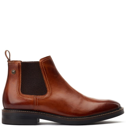 Portland Washed Chelsea Boots Tan