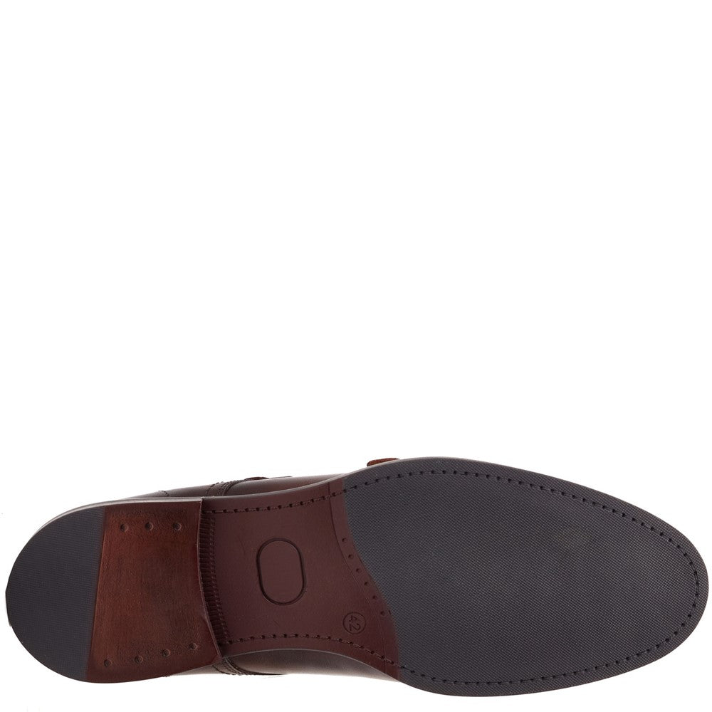 Diablo Waxy Monk Strap Shoes Brown