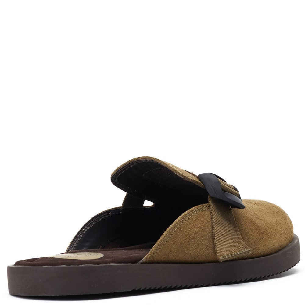 Taurus Suede Mule Shoes Taupe