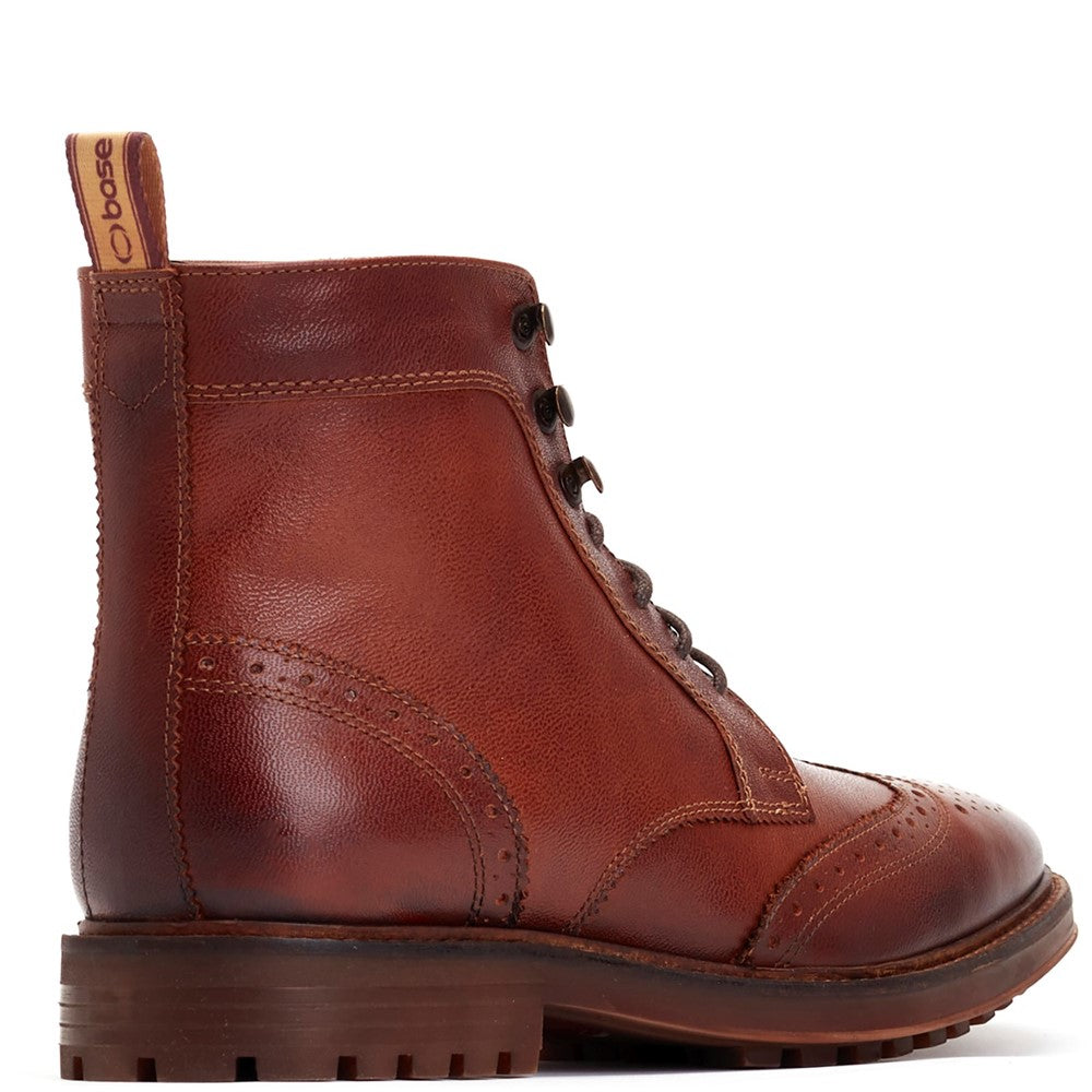 Hemlock Grain Brogue Boots Tan