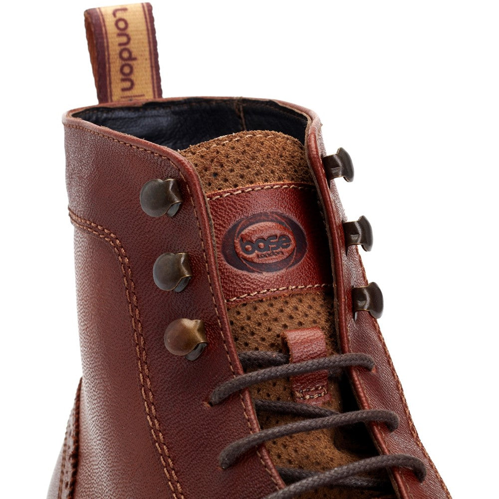 Hemlock Grain Brogue Boots Tan