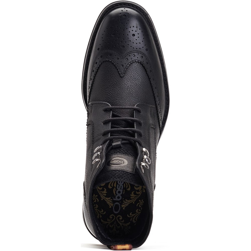 Hemlock Grain Brogue Boots Black