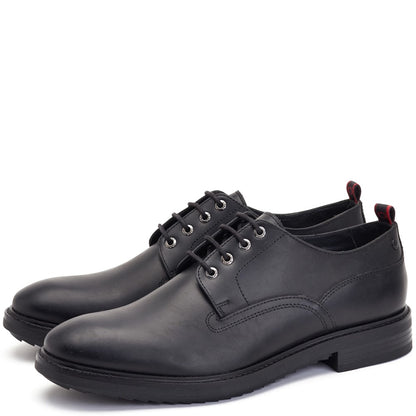 Memphis Pull Up Derby Shoes Black