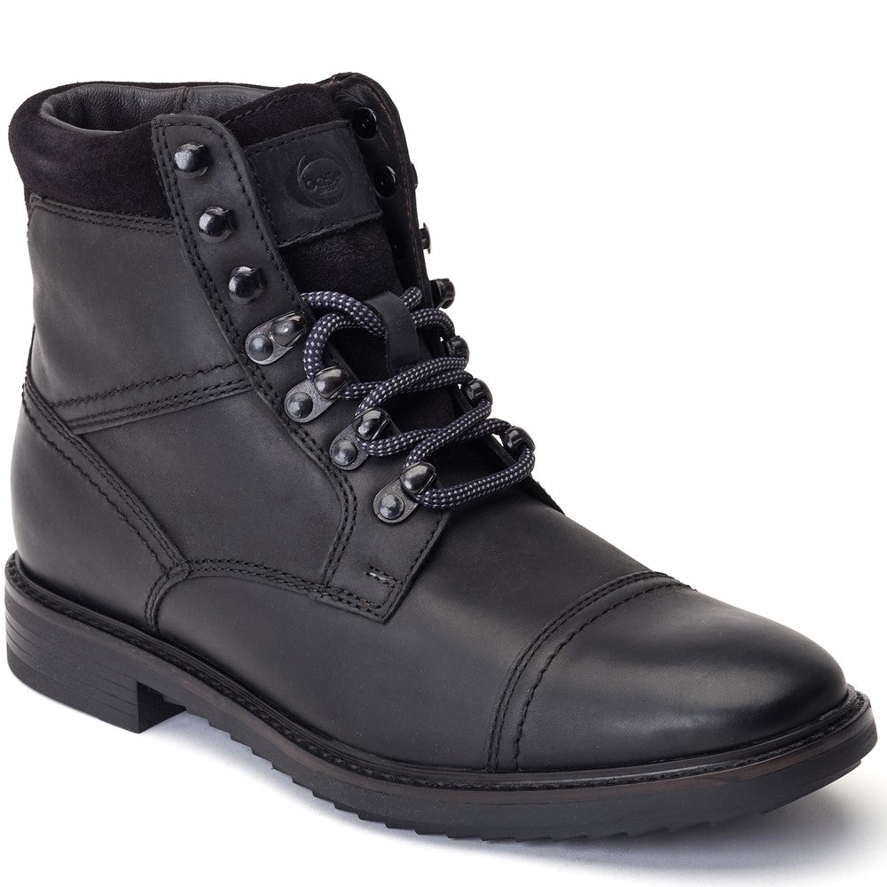 Ashland Pull Up Toe Cap Boots Black