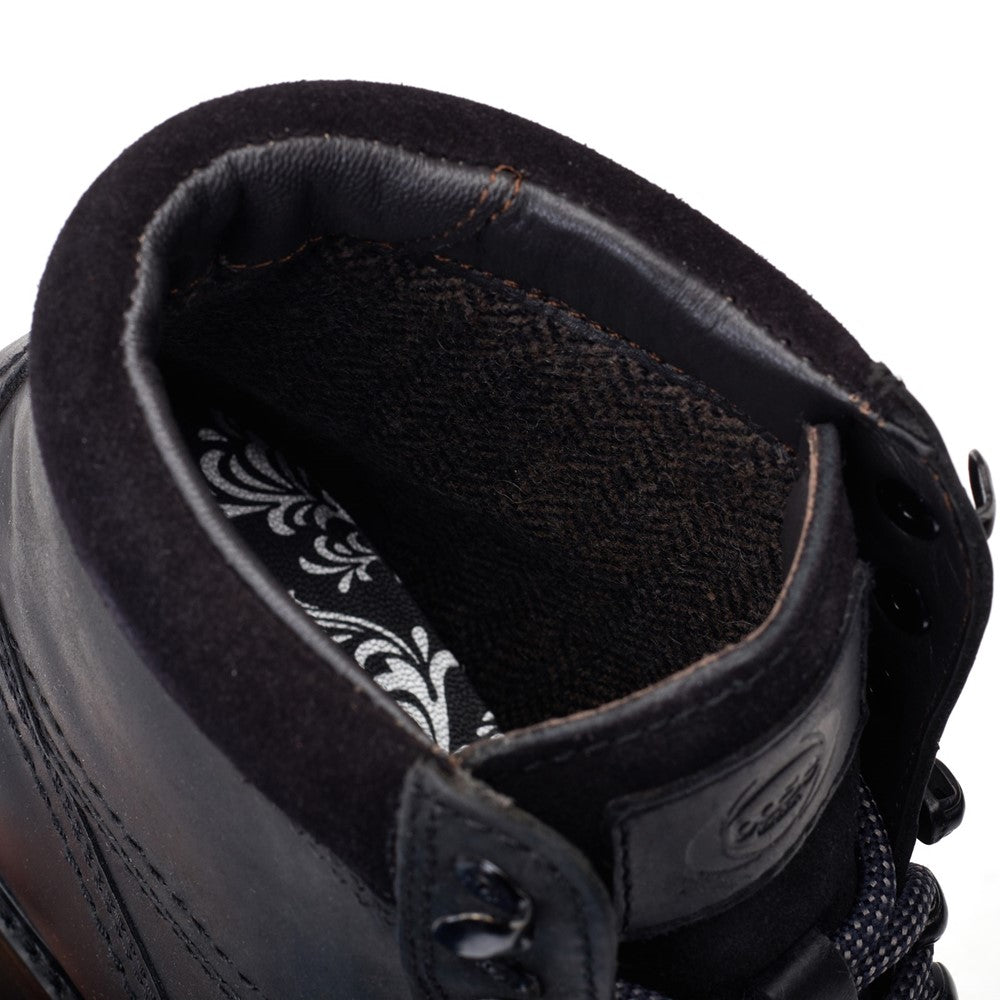 Ashland Pull Up Toe Cap Boots Black