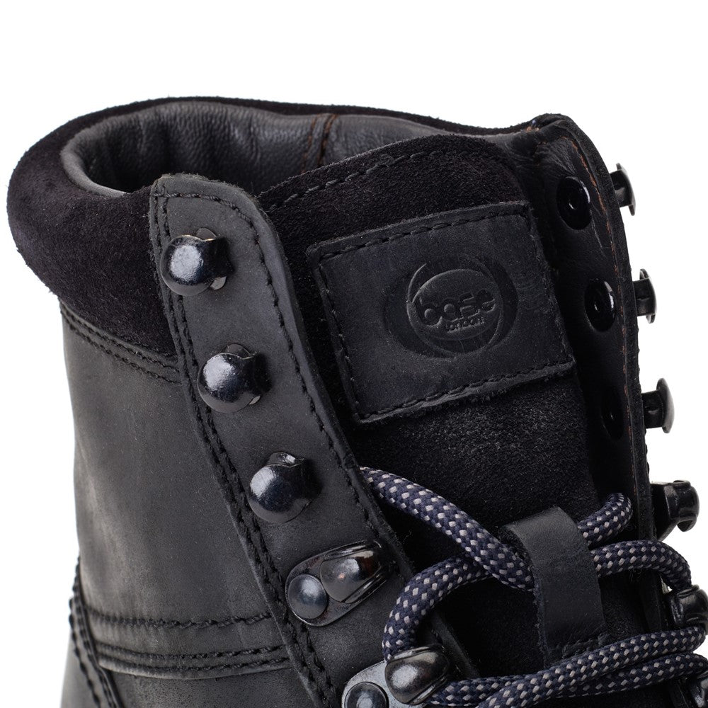 Ashland Pull Up Toe Cap Boots Black