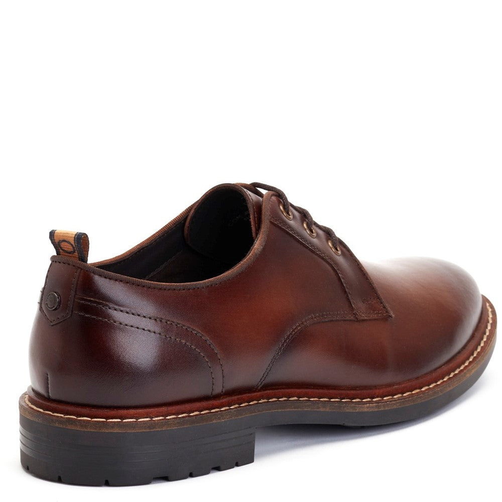Dime Burnished Derby Shoes Brown