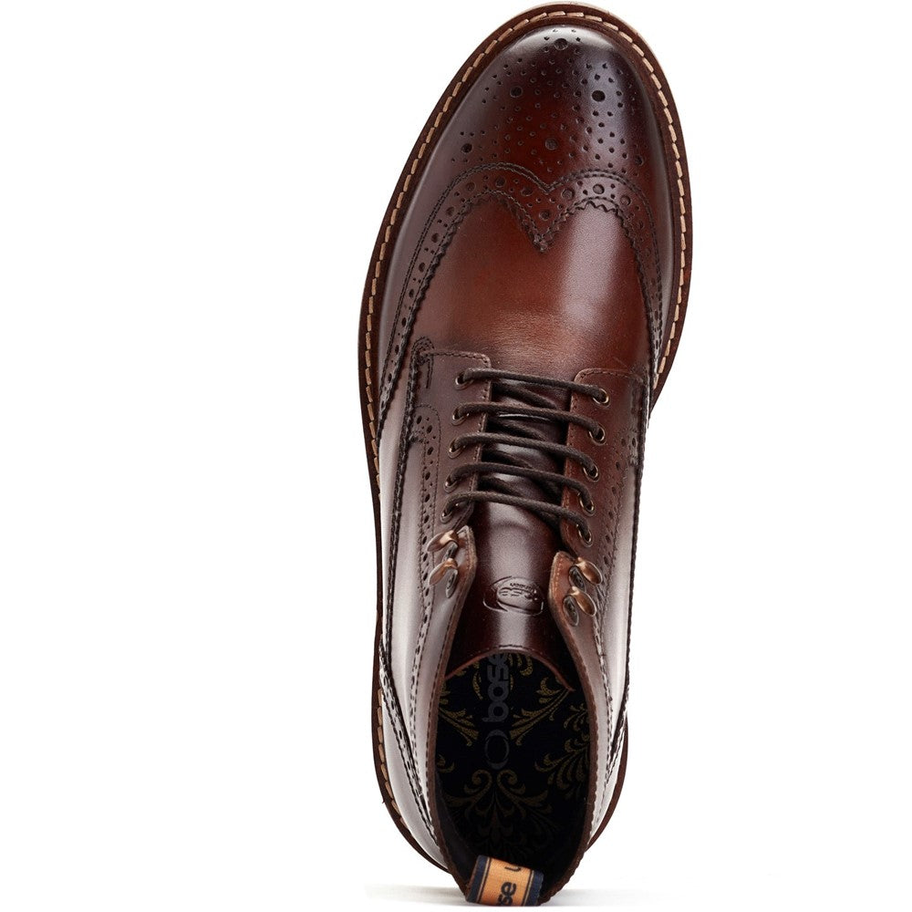 Dealer Burnished Brogue Boots Brown