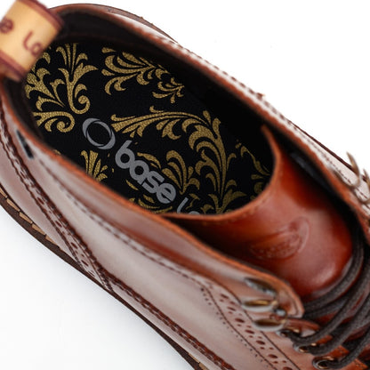Dealer Burnished Brogue Boots Tan