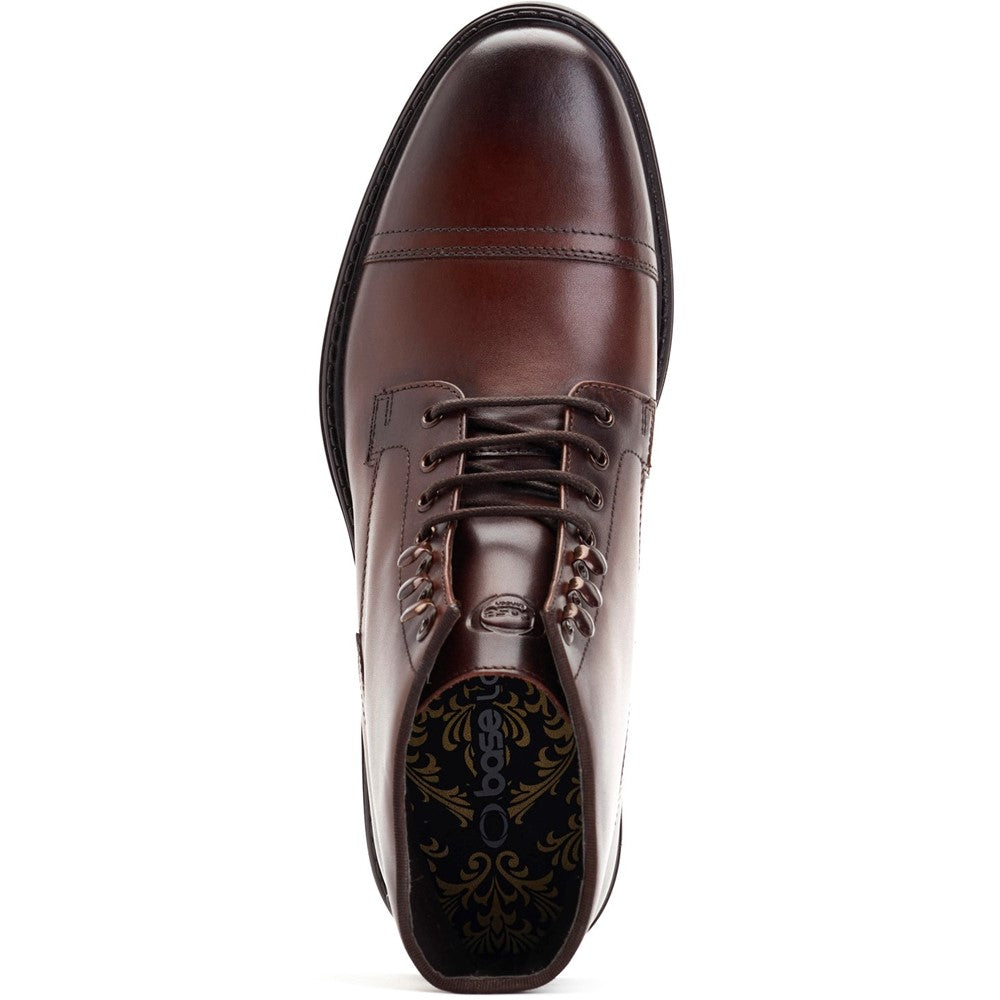 Duke Waxy Toe Cap Boots Brown