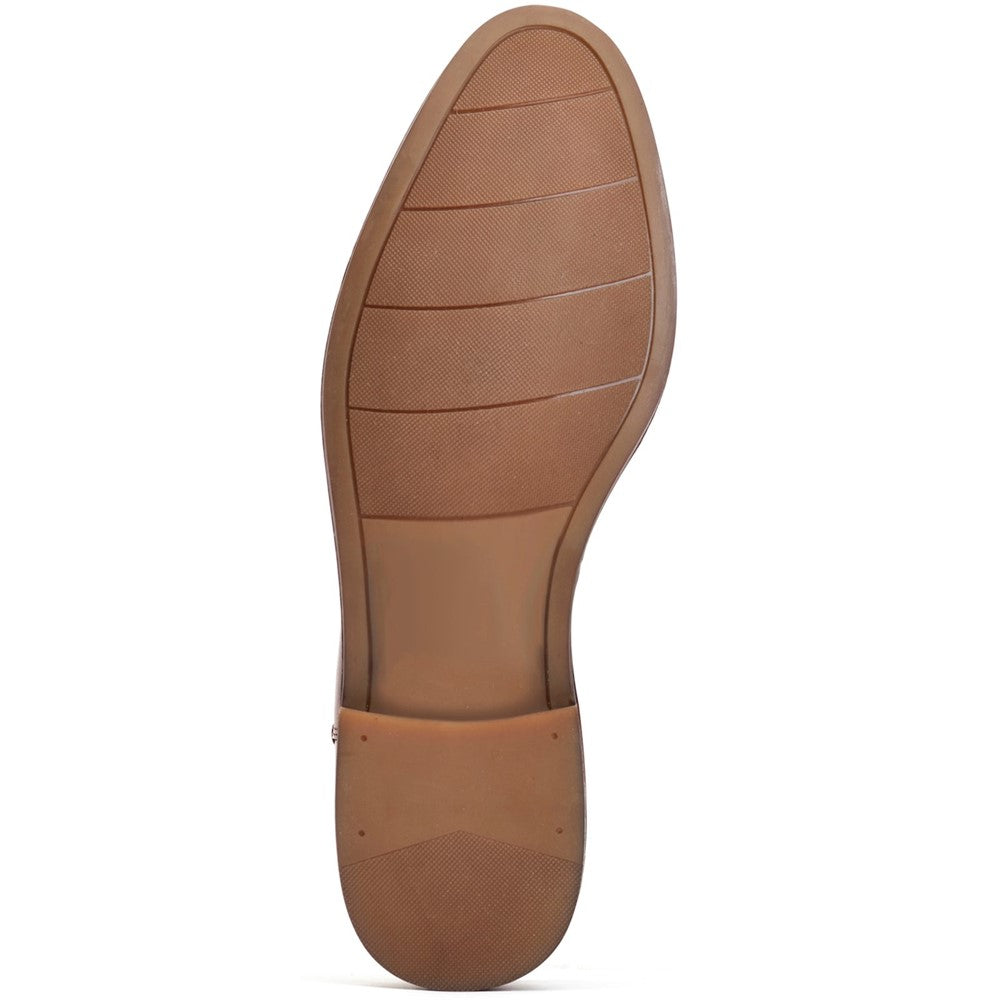 Twain Washed Brogue Shoes Tan