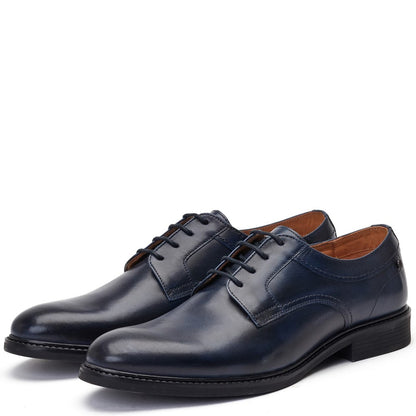 Drake Waxy Derby Shoes Navy