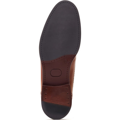 Drake Waxy Derby Shoes Tan