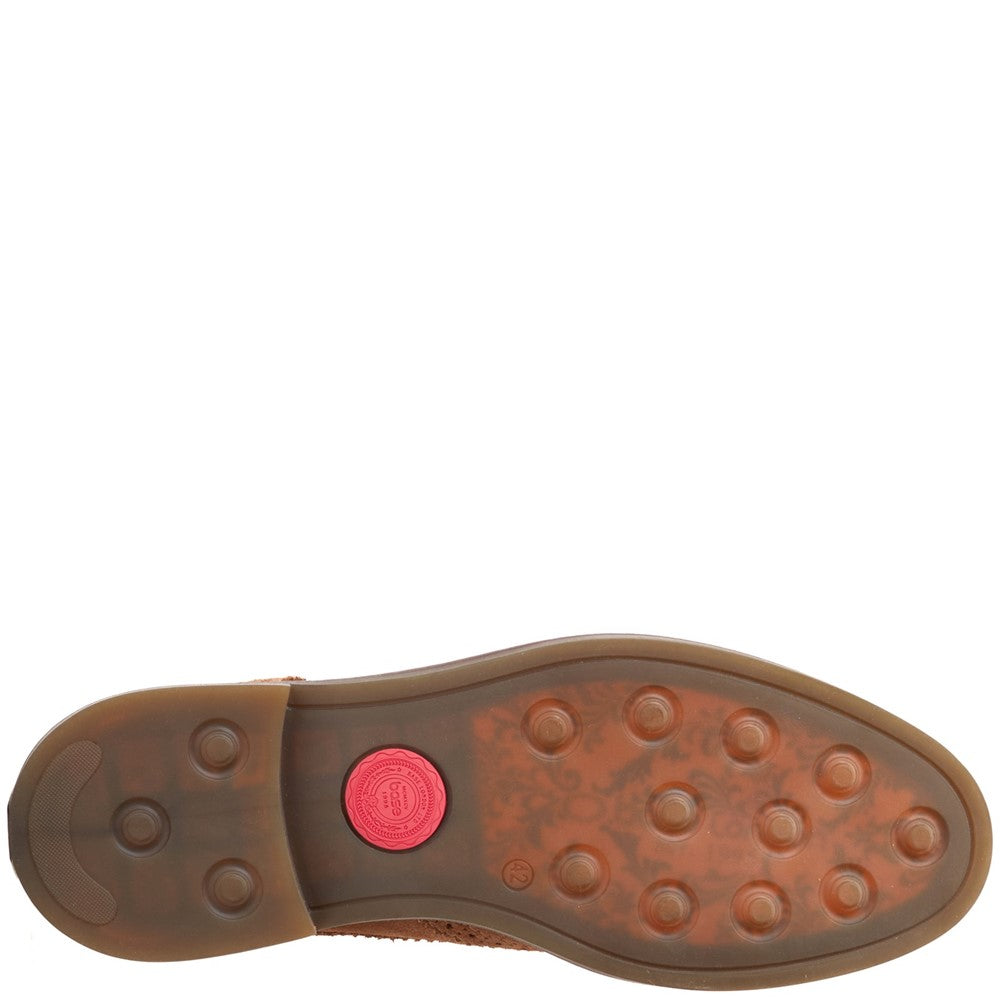 Hatfield Suede Brogue Shoes Ginger