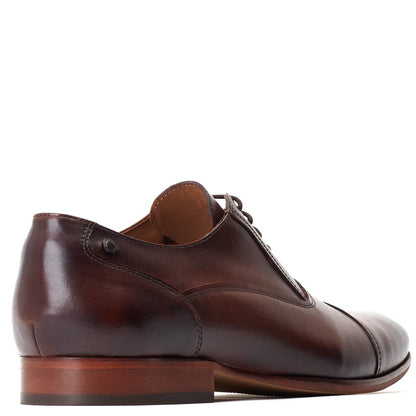 Angelo Waxy Oxford Shoes Brown