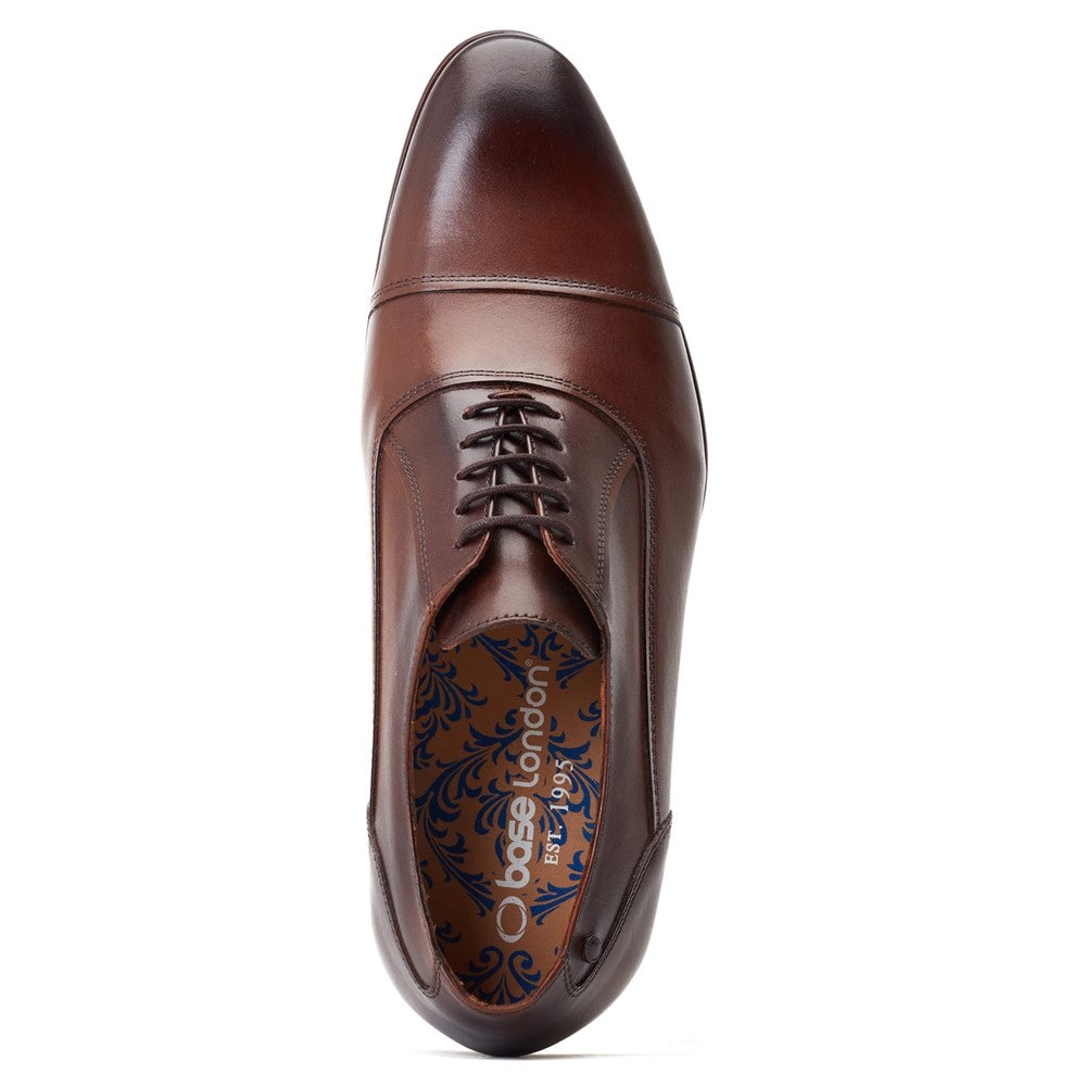 Angelo Waxy Oxford Shoes Brown