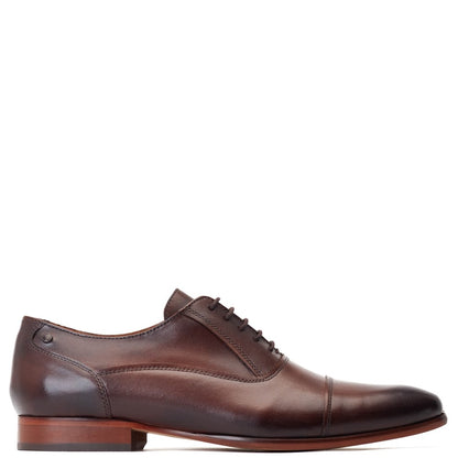 Angelo Waxy Oxford Shoes Brown