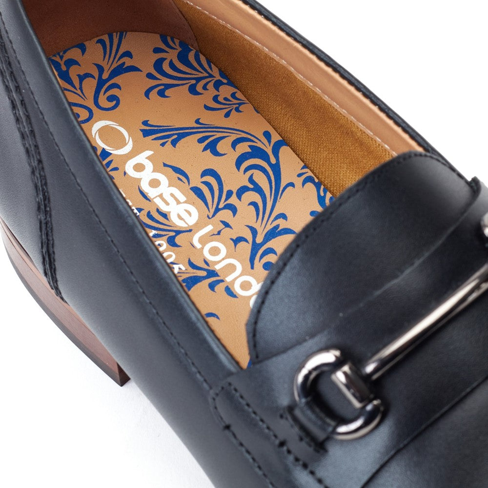 Russo Waxy Loafers Black