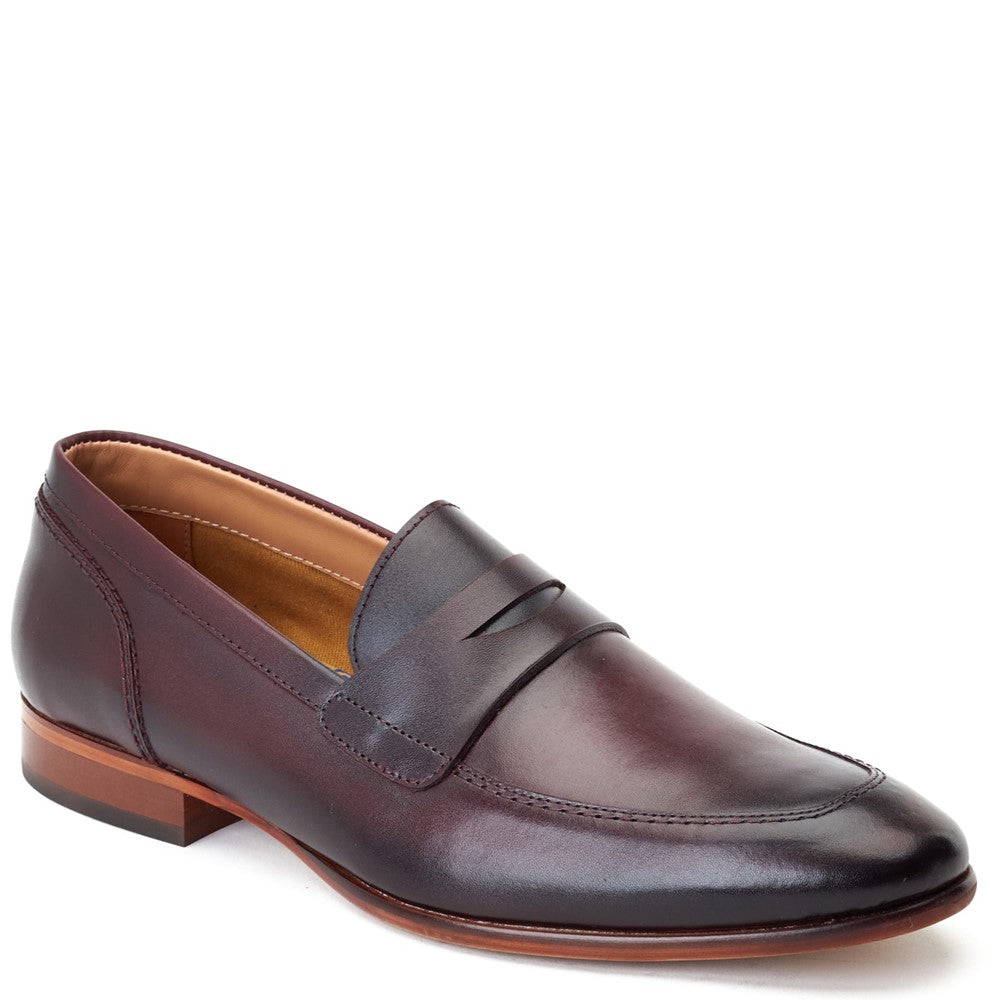 Bruno Waxy Loafers Bordo