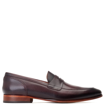Bruno Waxy Loafers Bordo
