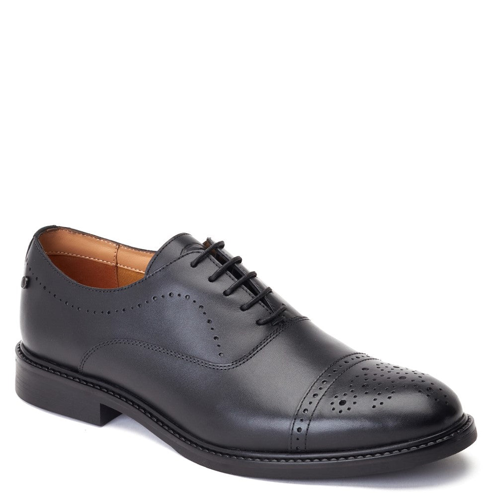 Corbin Waxy Oxford Shoes Black