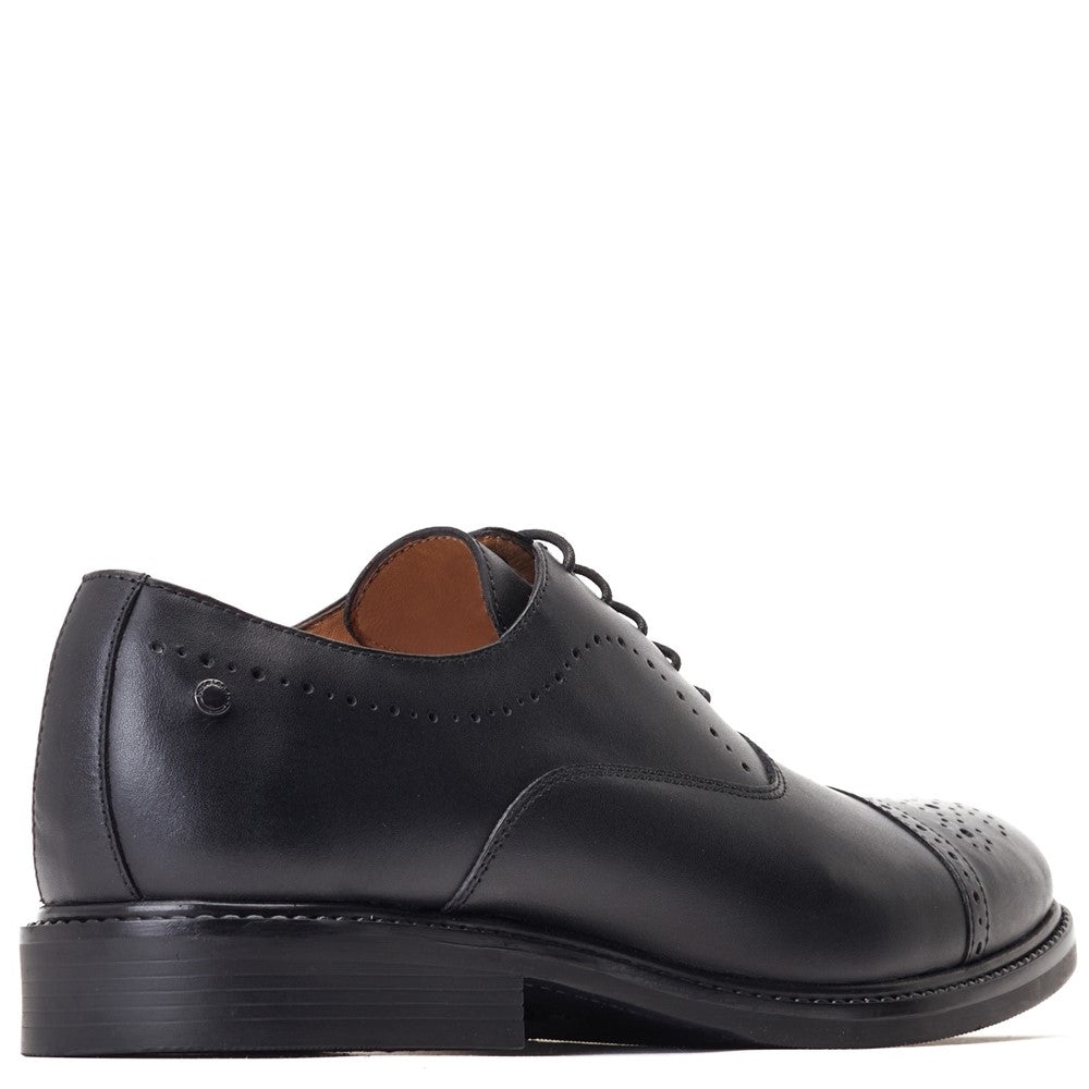 Corbin Waxy Oxford Shoes Black