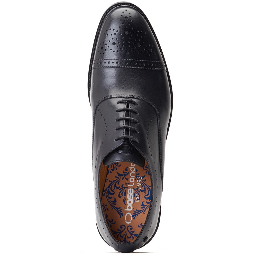 Corbin Waxy Oxford Shoes Black