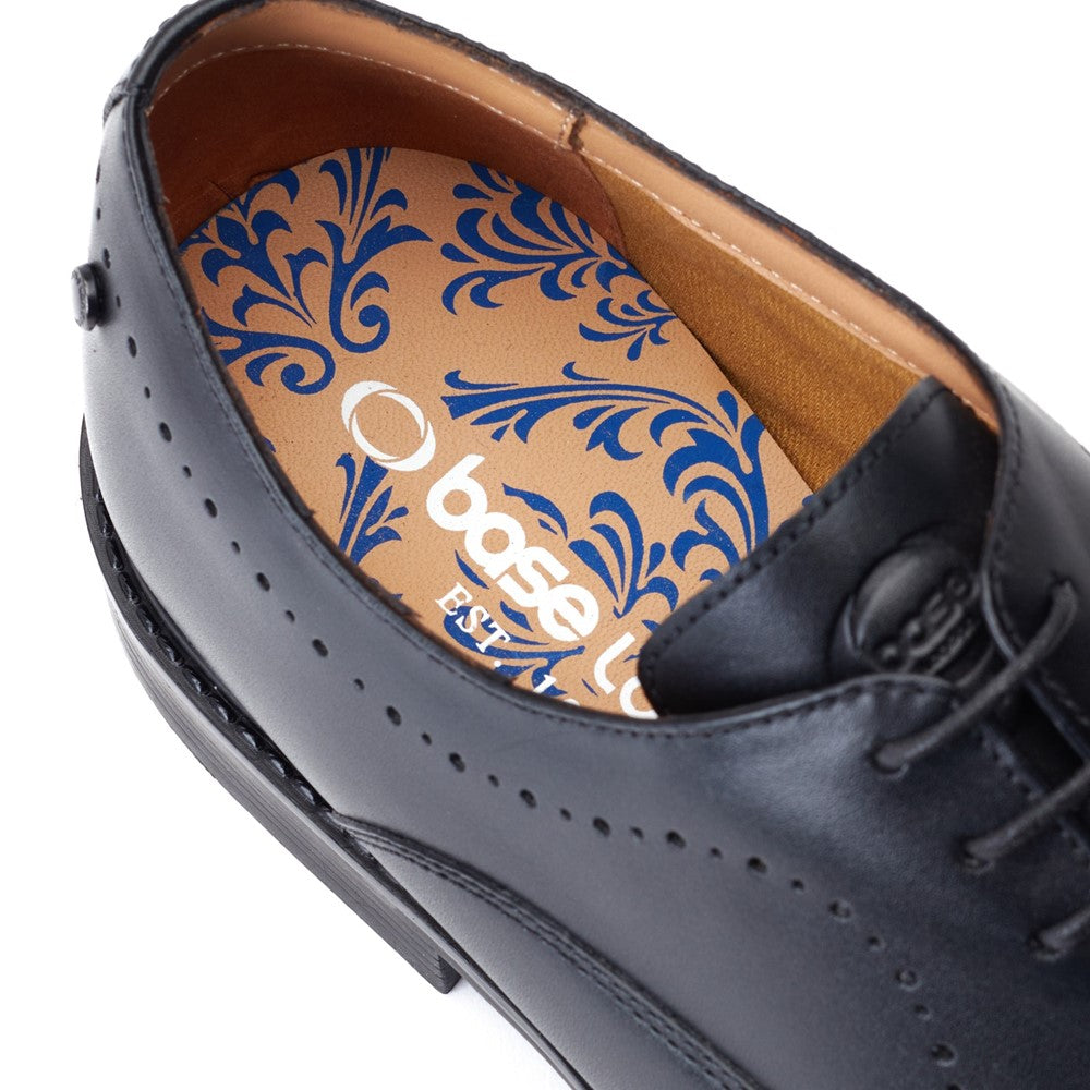 Corbin Waxy Oxford Shoes Black