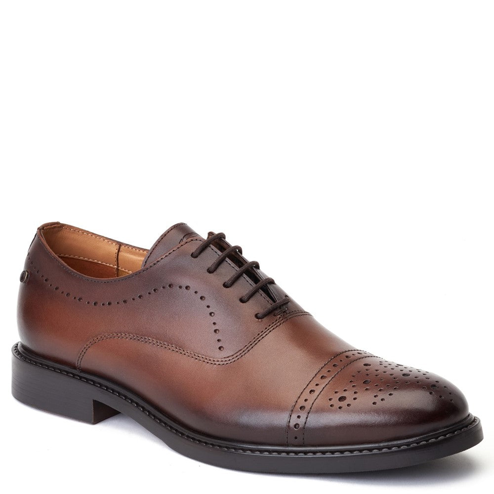 Corbin Waxy Oxford Shoes Brown