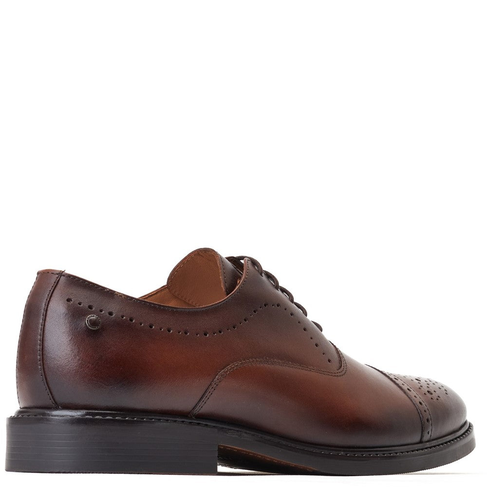Corbin Waxy Oxford Shoes Brown