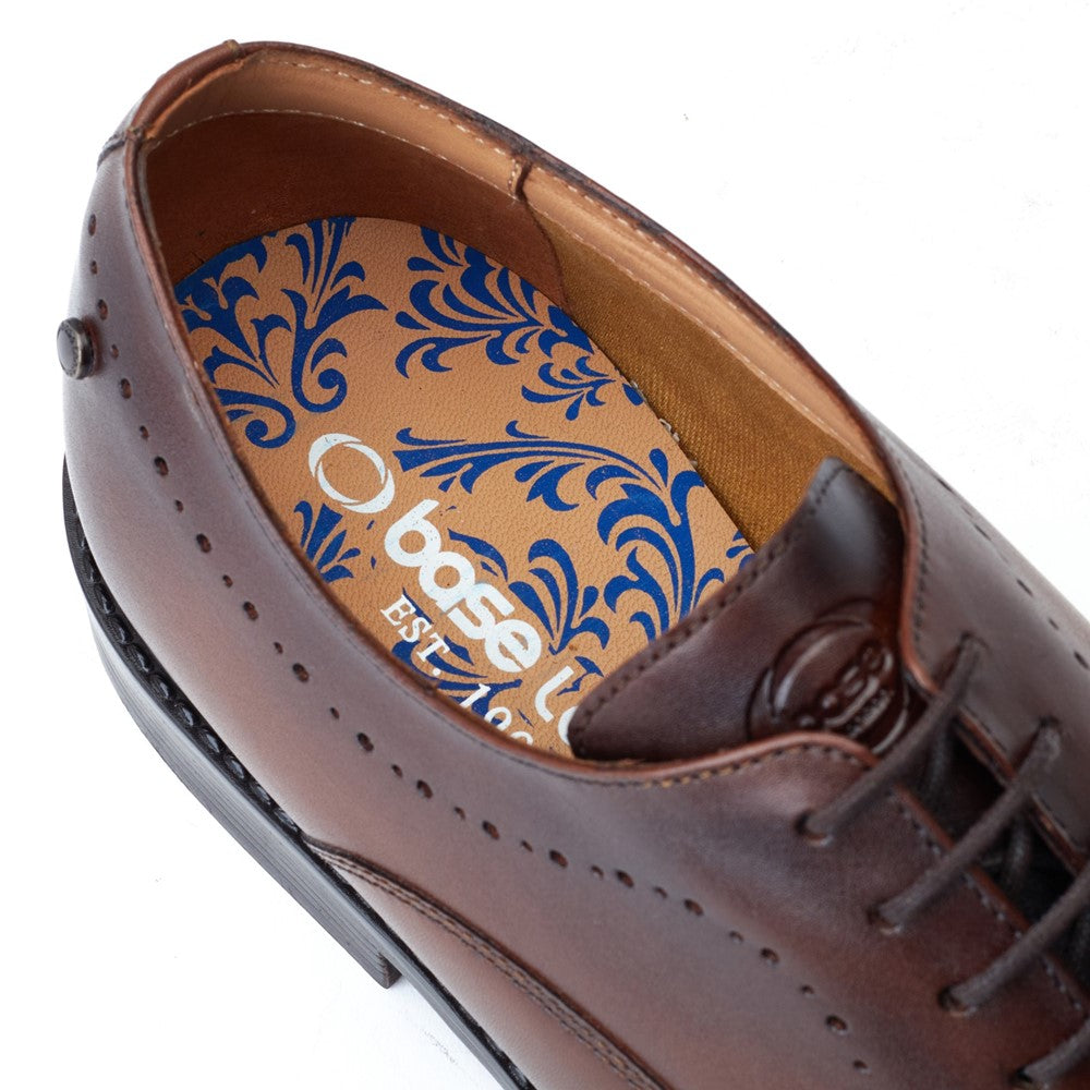 Corbin Waxy Oxford Shoes Brown