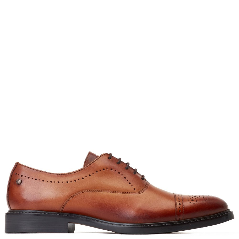 Corbin Waxy Oxford Shoes Tan