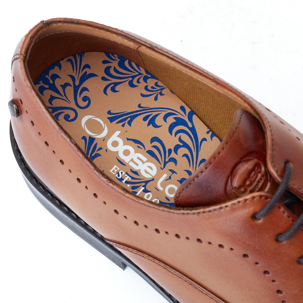 Corbin Waxy Oxford Shoes Tan