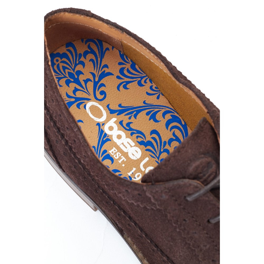 Twain Washed Brogue Shoes Brown