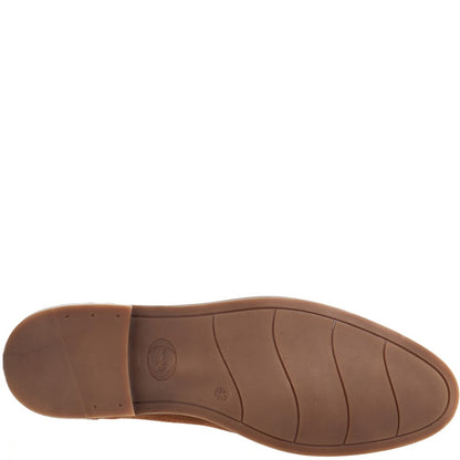 Twain Washed Brogue Shoes Ginger