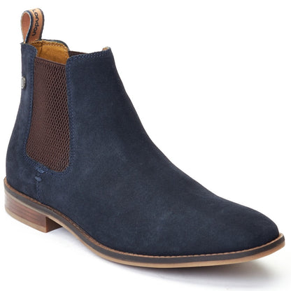 Virgil Suede Chelsea Boots Navy