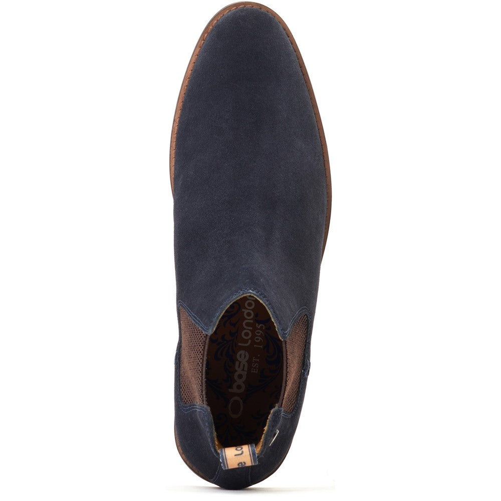 Virgil Suede Chelsea Boots Navy