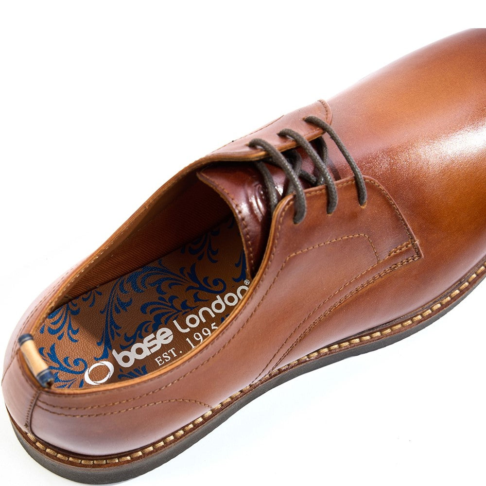 Roly Washed Derby Shoes Tan