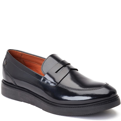 Sid Hi Shine Loafers Black