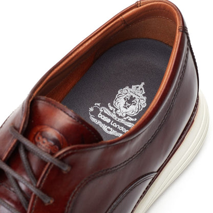 Wing Washed Derby Shoes Brown