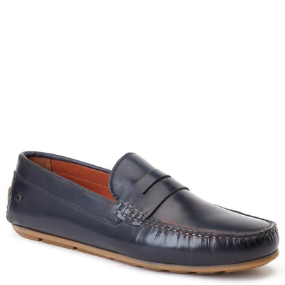 Collins Washed Loafers Navy