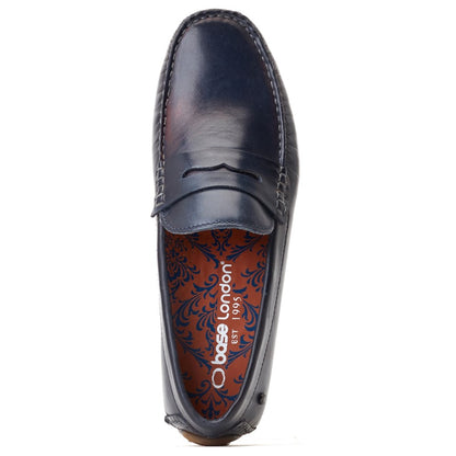 Collins Washed Loafers Navy