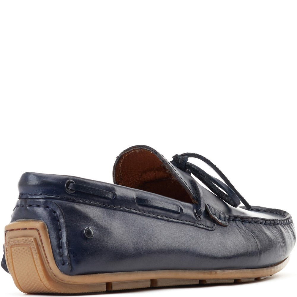 Brooks Washed Loafers Navy
