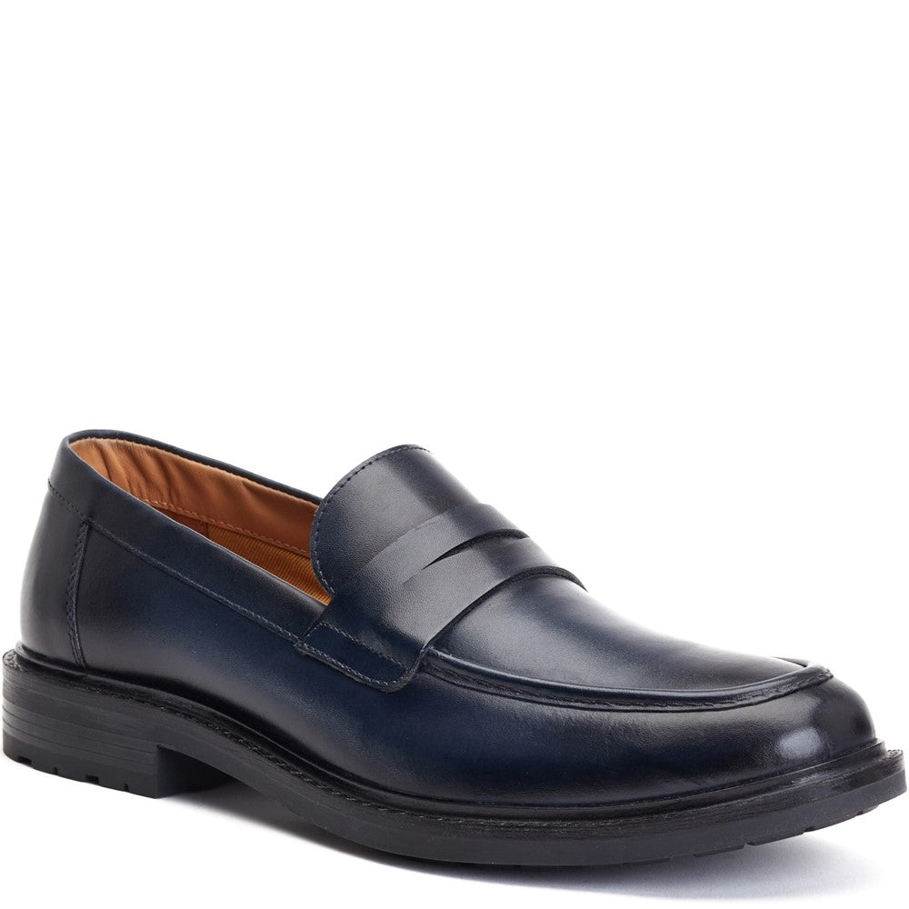 Ivey Burnished Loafers Navy