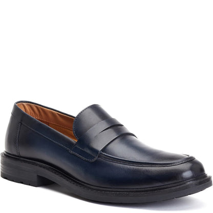Ivey Burnished Loafers Navy