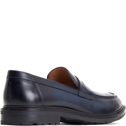Ivey Burnished Loafers Navy