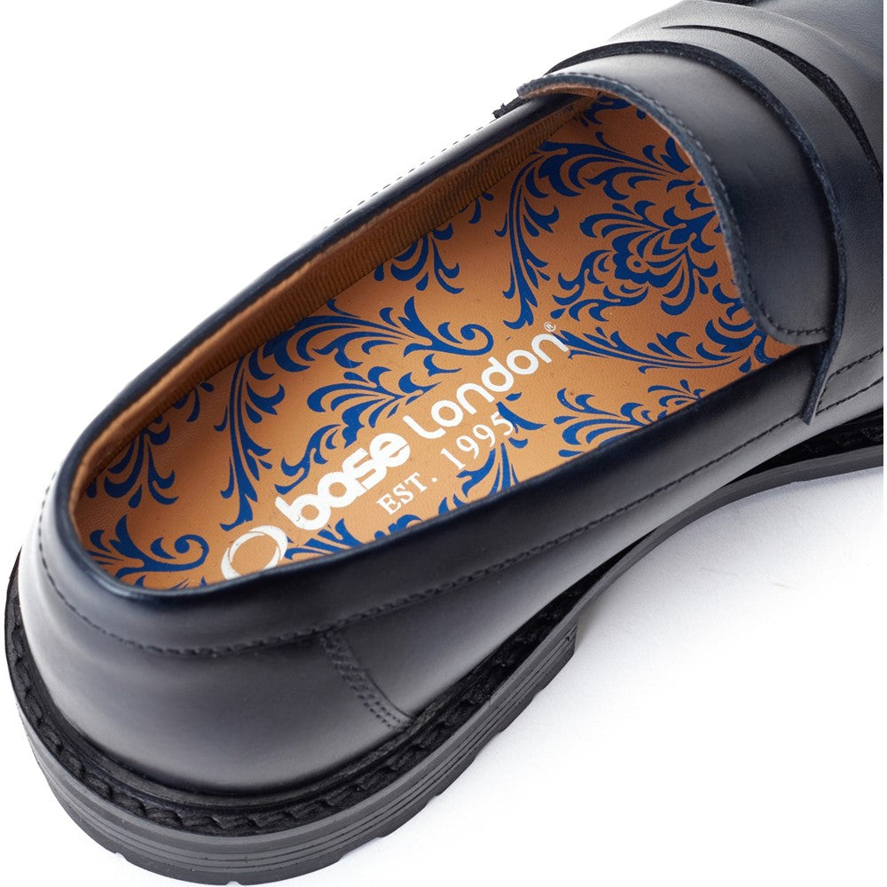 Ivey Burnished Loafers Navy