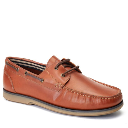 Stern Oil Pull Up Boat Shoes Tan