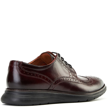 Flight 25 Leather Brogue Shoes Bordo