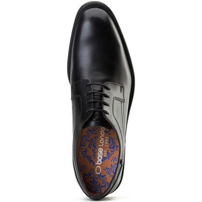 Sleeve Waxy Derby Shoes Black